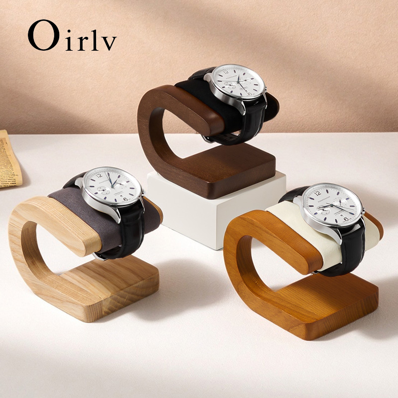 Jewelry And Watches Inc - Oirlv Walnut Wooden Watch Stand New